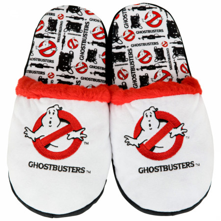 Ghostbusters Logo Fuzzy Slippers